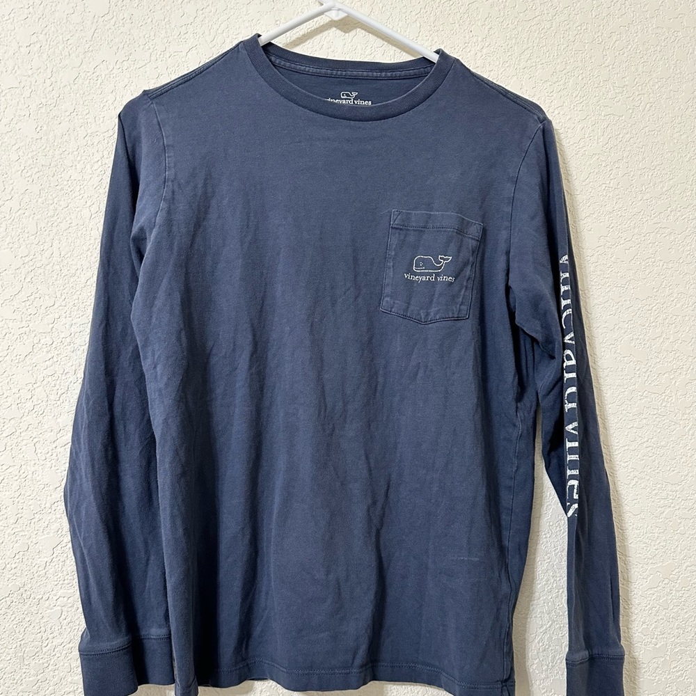 Vineyard Vines T-Shirt Womens Sizes L Long Sleeve Navy Blue